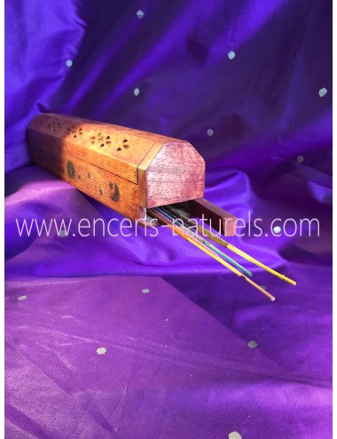 Porte bâton d'encens en bois motif lune - Conforama